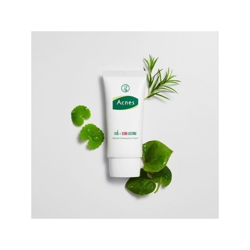 Acnes 3-Second Soothing Sunscreen 50g (SPF50+/PA++++) x2 (+Mega Coffee Americano)