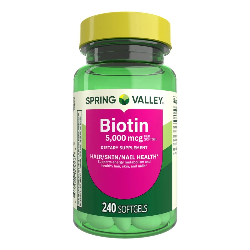 Biotina Premium Piel Cabello Uñas 5,000mcg 240 Caps