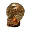 Cello Flame Skull LED Night Light - Gold Skull Desk