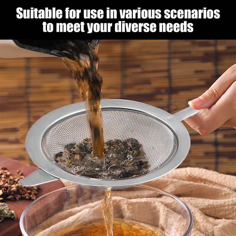 1 Colander and 1 Stainless Steel Small Bowl, Tea Filter,