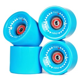 JUCKER HAWAII Longboard Wheels Allround Cruiser Wheels Mano with Ball Bearings and Spacer
