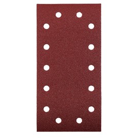 kwb Sanding strips 115 x 230 mm made of precious corundum with 240 grit, tool-free change, full synthetic resin gluing and reinforced paper carrier for fine sanding of wood and metal