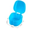 Denture Case, Denture Cup with Strainer, Denture Bath Box False