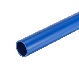 MECCANIXITY 1 Inch Blue PVC Rigid Tube Round Pipe 21mm(7/8") ID 25mm OD 12" High Impact for Water Pipe, Aquarium, Fish Tank, Greenhouse Garden, Blue