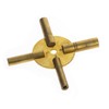 Universal Tool Antique Grandfather Brass Clock Key 4 Prongs -