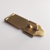 Runningfish Solid Brass Padlock Hasp, Heavy Duty Door Clasp, Safety