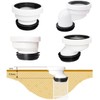 ieron 2cm Offset Toilet Connection Pipe, Plastic Excentric Angled Rigid