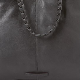 Lucky Brand Jema leather tote Premium large Women’s Handbag for everyday & travel Durable purse with lots of interior function, braided detail, short and long double straps One Size US