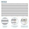 Coarbor 3'x113' Balcony Privacy Fence Screen Mesh Balcony Cover for