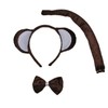 Kirei Sui Kids Brown Monkey Headband Bowtie Tail 3pcs Costume