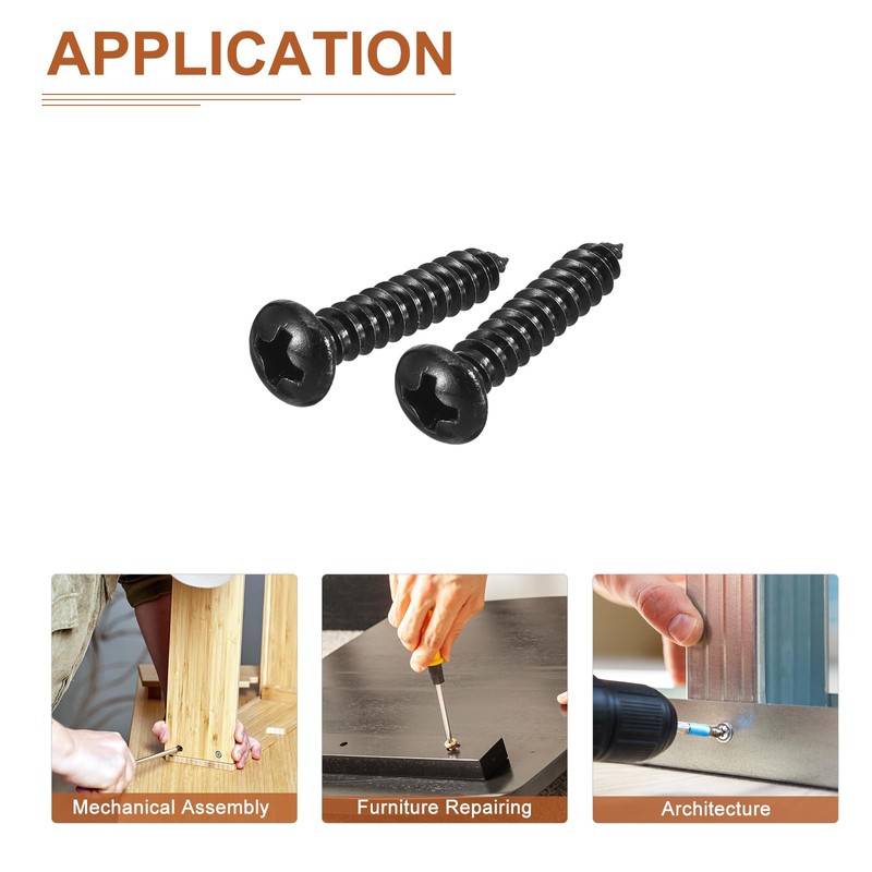 DTGN #8x3/4" Phillips Pan Head Self-tapping Screw - 100Pack -