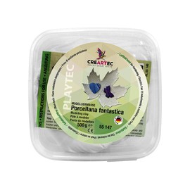 Creartec Porcellana Fantastica Modelling Clay for Individual Design, Non-Toxic and Air-Hardening, 500 g, Made in Germany