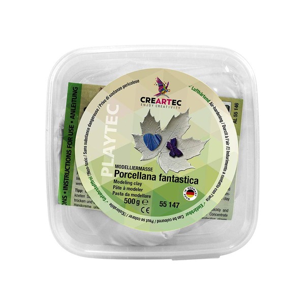 Creartec Porcellana Fantastica Modelling Clay for Individual Design, Non-Toxic and