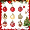 CZMAO Plastic Christmas Baubles Set, 50 Pieces 4 cm Christmas