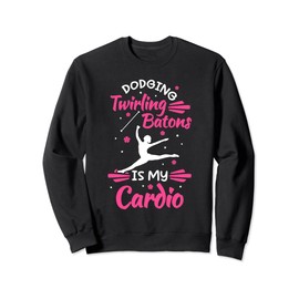 Baton Twirler Gymnastics Majorette Dance & Twirling Sweatshirt