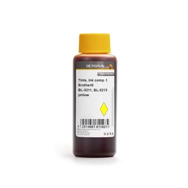 Octopus Printer Ink Compatible with Brother LC-3211, LC-3213, DCP-J 572, DCP-J 770, DCP-J 772, DCP-J 774, MFC-J 490, MFC-J 491, MFC-J 497, MFC-J 890, MFC-J 895 Yellow 100
