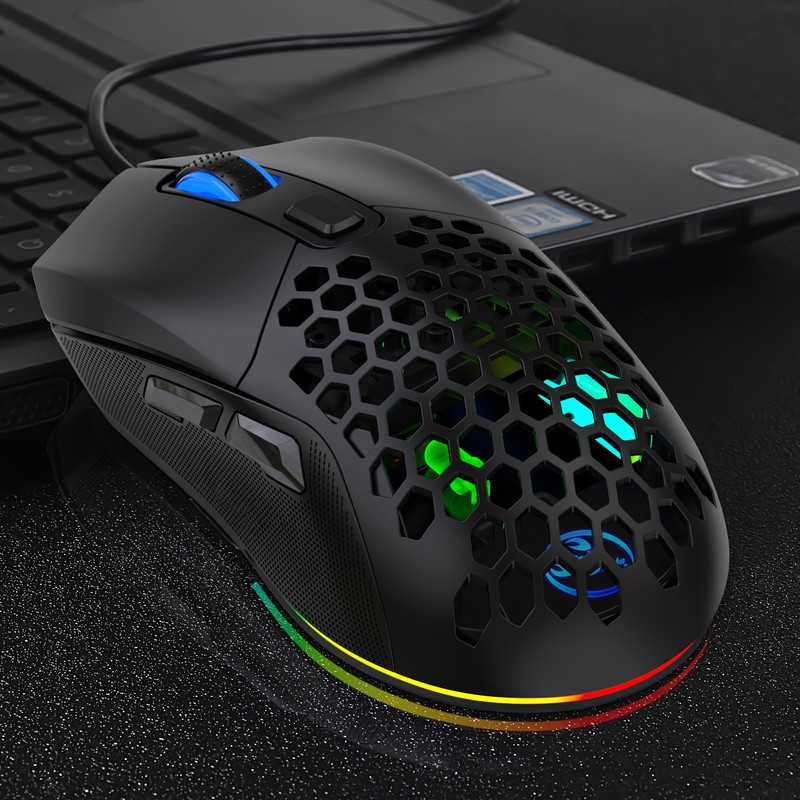 HXSJ X300 RGB Gaming Mouse Backlit Wired Ergonomic 6 Button