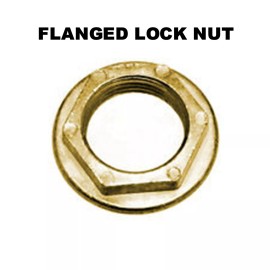 QUALITY EQUIPMENT Draft Beer Flanged Shank Locknut - Kegerator Replacement Parts - 610B