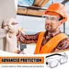 Tellegloww 100 Pairs Safety Goggles Anti-fog Protective Safety Glasses Anti
