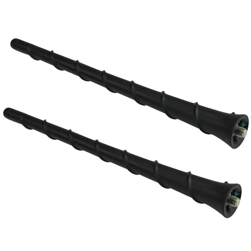 TEBOCR 8'' Harley Short Antenna Mast Spiral Antenna Flexible Rubber