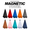 MAGOLFIN Magnetic Golf Towel with Carabiner Clip, Microfiber Waffle Design