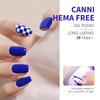 CANNI Gel Nail Polish Set 6 Colors, White Pink Blue