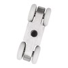 ZONADAH 2 Pieces 4 Wheel Stainless Steel Sliding Rail Door