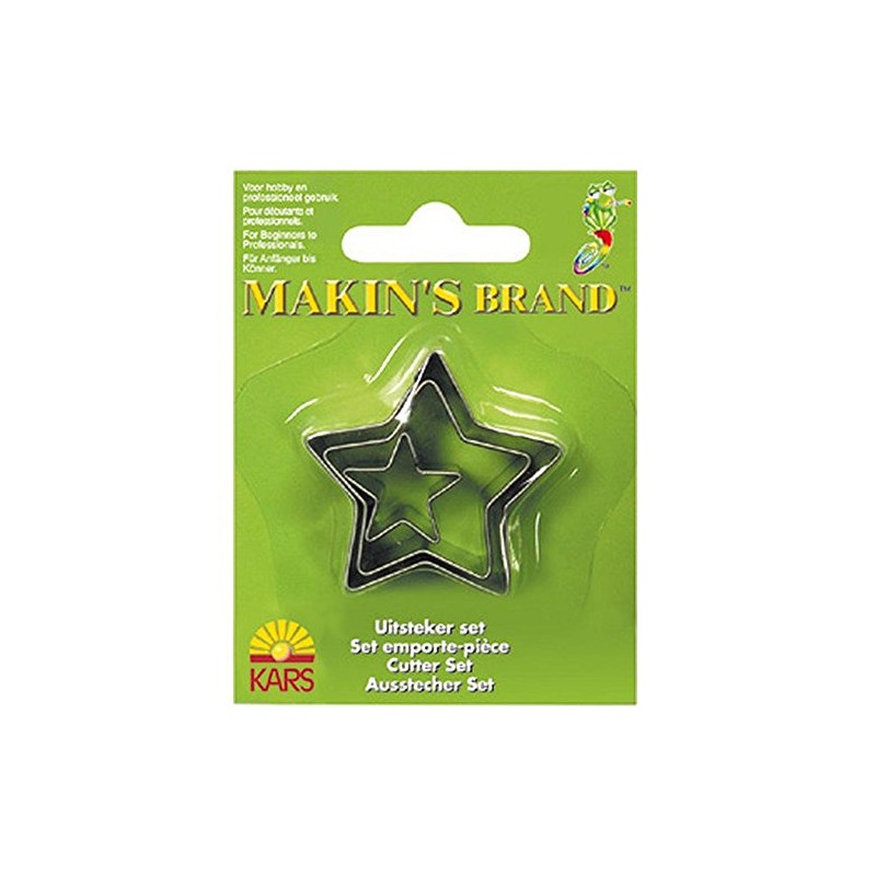 Makin's Clay Metal Cookie Cutters 3pcs - Stars 20, 30