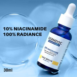 DermDoc 10% Niacinamide Face Serum, 30ml | All Skin Types | Improves Skin Texture | Hydrates and Moisturizes