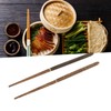 Foldable Wood Chopsticks Portable Detachable Wooden Flatware Chopsticks for Outdoor