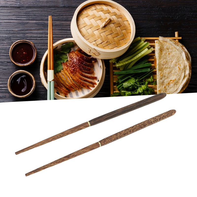 Foldable Wood Chopsticks Portable Detachable Wooden Flatware Chopsticks for Outdoor