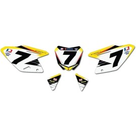 Enjoy Mfg 2008-2017 RMZ 450 Yoshimura Custom Number Plate Decals - BIKE NOT INCLUDED