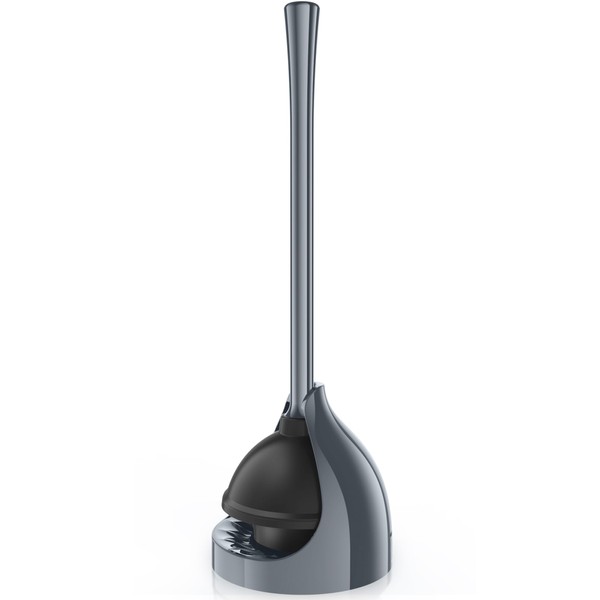 LOVLOY Toilet Plunger with Holder, Plunger with Unique Holder, Plungers