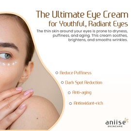 Wild Yam Age Defender Eye Cream | Anti-aging Eye Cream | Reduces Puffiness & Dark Spots, Boosts Collagen & Restores Elasticity | Fast-Absorbing Formula | 0.5 oz (15 mL)