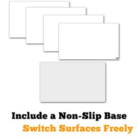 SATECH Sticky/Tacky/Adhesive Heavy Duty Mat 13" x 17" with Non-Slip Movable Base for Sport Courts Home Shoes Cleanroom Pets Garage White(Case of 4 Mats,30 Sheets Each)
