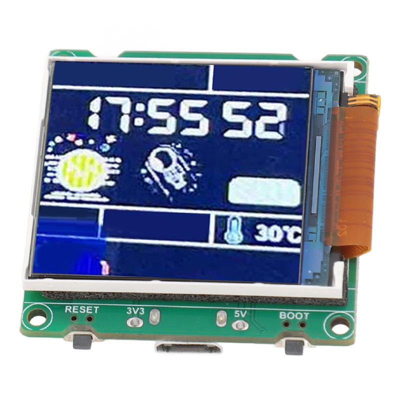 For ESP32 C3 Desktop Trinket Support WiFi Bluetooth 1.44inch LCD