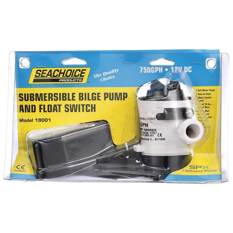 Seachoice Automatic Bilge Pump w/Float Switch, 750 GPH, 3/4 in.