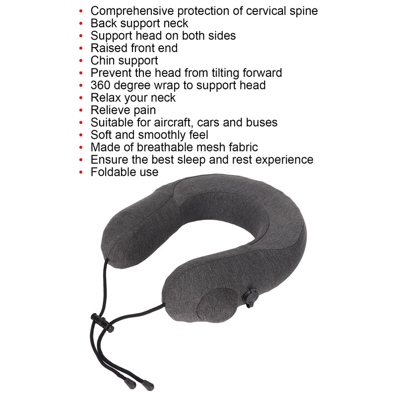 U Shaped Neck Pillow Adjustable Breathable Comfortable Neck Release Relieve