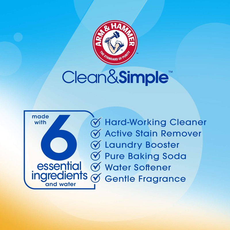 Arm & Hammer Clean & Simple, 25 Loads Liquid Laundry