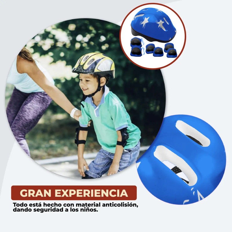 Mebix Trd Kit Protección De Patín Con Casco Para Niño
