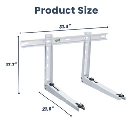 SEQUEDA Mini Split Wall Mounting Bracket for 9000-36000 BTU Universal Air Conditioners Heat Pumps AC Systems, Heavy Duty Support Bracket for Ductless Mini Split, HVAC, Compressor, Max Load 400 LB