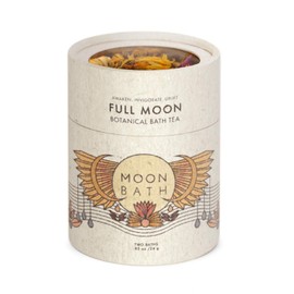 Full Moon Botanical Bath Tea| Herbal Ayurvedic Bath Soak for Energy & Sensuality w/ Rose, Calendula & Ginger. Organic& Natural Body Care for Lunar Alignment.For Pitta Dosha.Loose Leaf Flowers. 2 BATHS