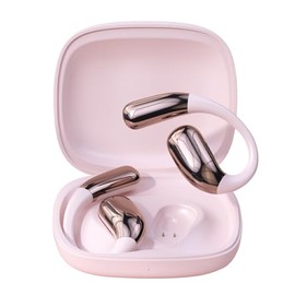 Language AI Translator Earbuds,3-in-1 Earphones,114 Languages Support, Two Way Real Time Translation, Bluetooth Wireless Headphones, Open Ear Headphones,for Meeting, Driving,Traveling (Pink)