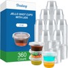 Dealusy 360 Set 2 oz Jello Shot Cups with Lids,