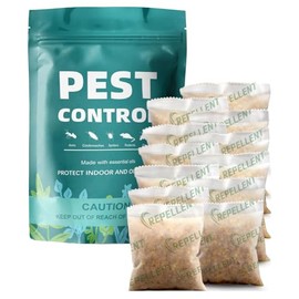 Pest Repellent, Rodent Repellent Indoor, Mouse Repellent Outdoor, Mice Repellent Indoor, Naturally Repel Rats, Mouse, Ants, Roach, Spider Repellent Indoor, Natural Ingredients-12 Packs