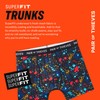 Pair of Thieves Super Fit Men’s Trunks 3 Pack, Black/Grey,