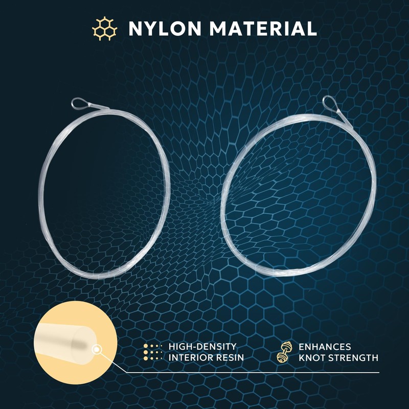 SF Welded Tapered Leader Fly Fishing with Loop Nylon 9ft