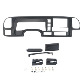 KARPAL Double DIN Dash Kit For 1995-2002 GM Full Size Trucks / SUVs Vehicles Black