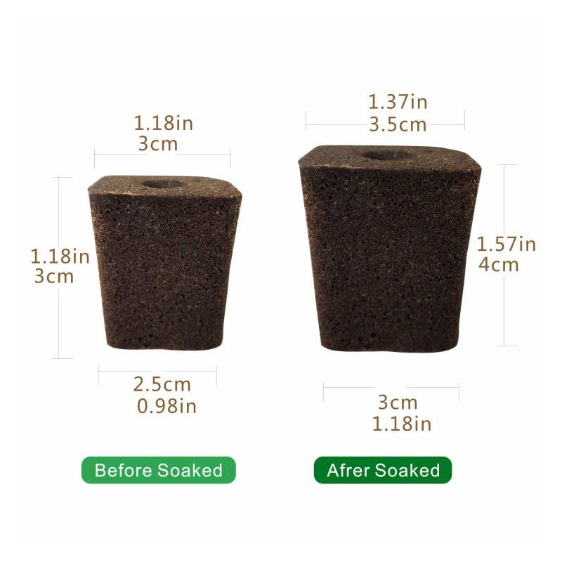 lukandafi Square Hydroponics Grow Sponges 50 Pack