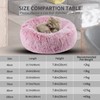 BVAGSS Anxiety Dog Bed, Round Plush Donut Dog Bed Cat
